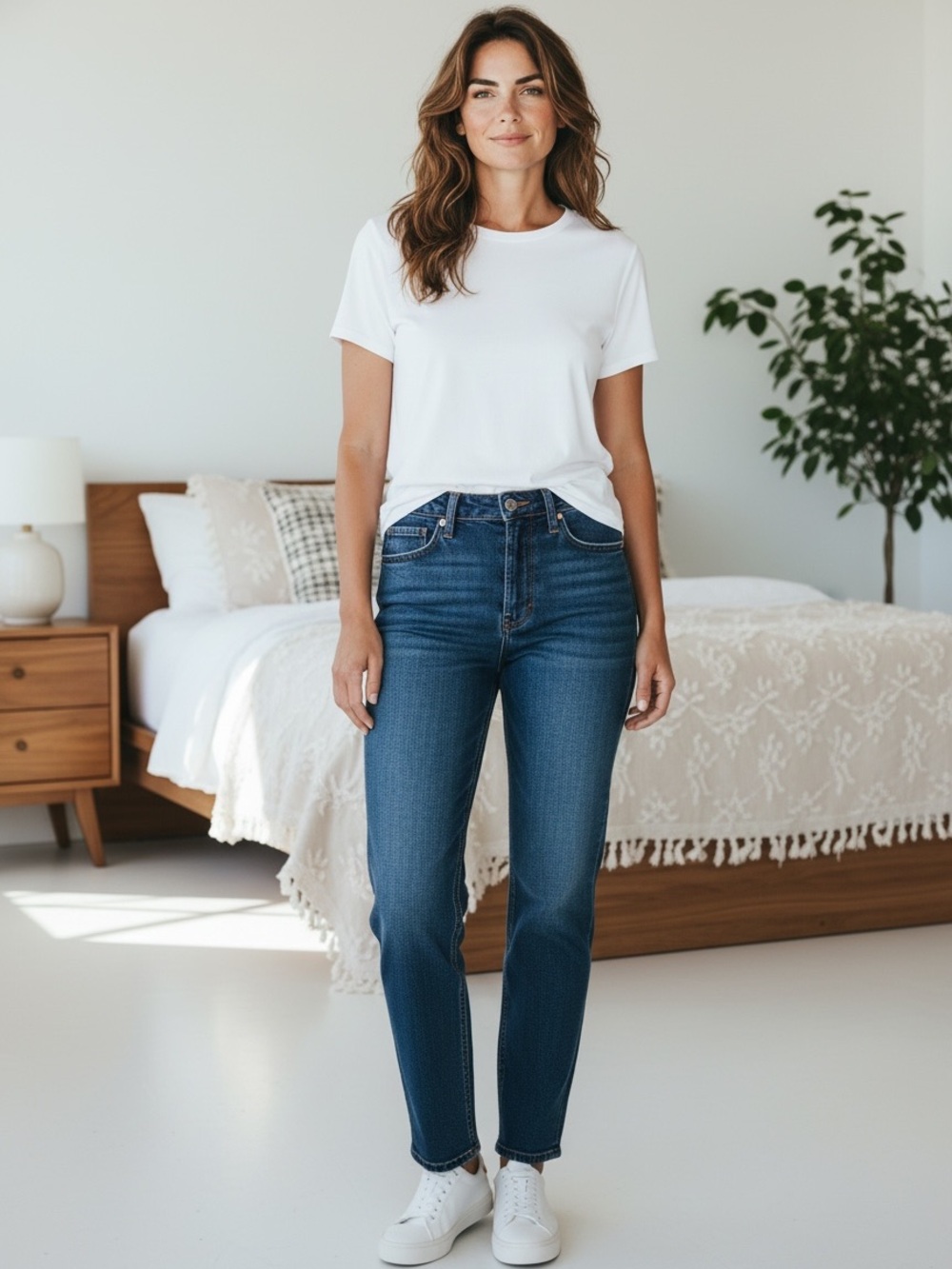 Hudson Jeans Straight Leg Jeans in Dark Blue Wash